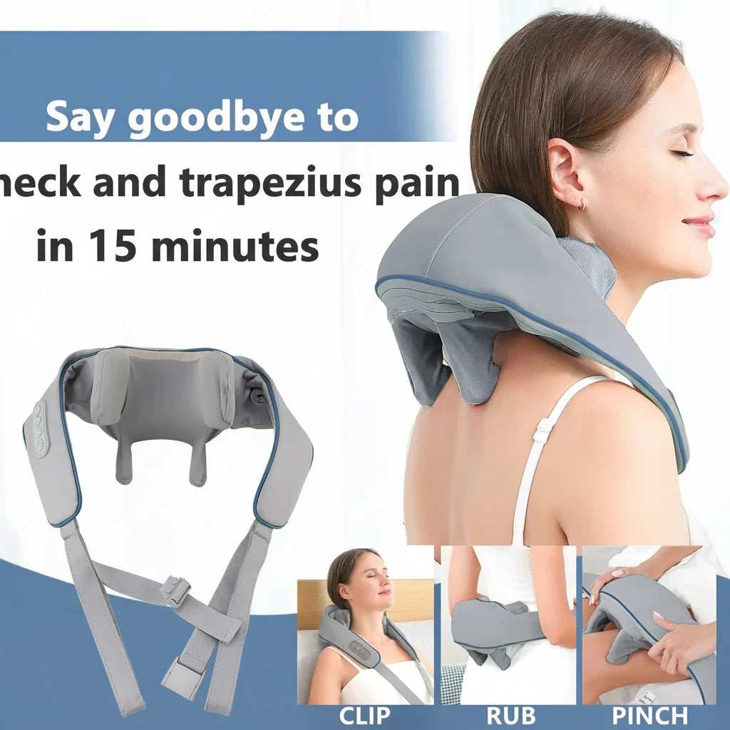 Wireless Neck & Shoulder Shawl
Massager - Kneading Trapezius Relief