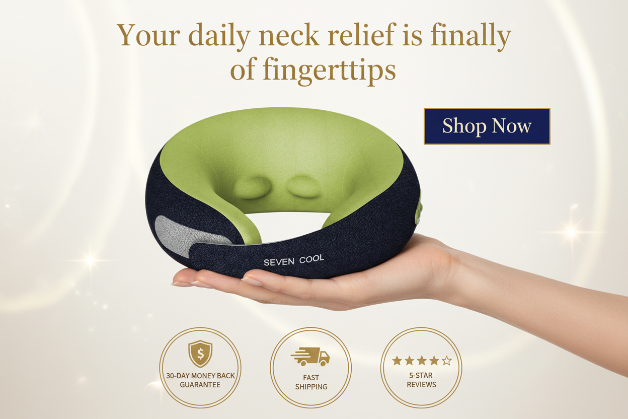 U-Shaped Portable Neck Massager
Pillow - Travel & Home Relief