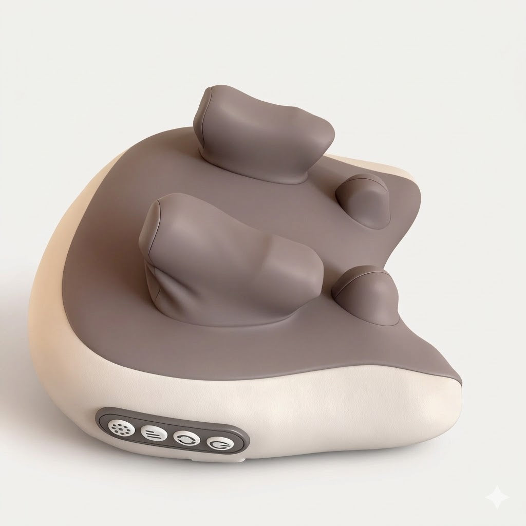 Wireless Heated Neck Pillow Massager - Super Strong Shoulder Relief